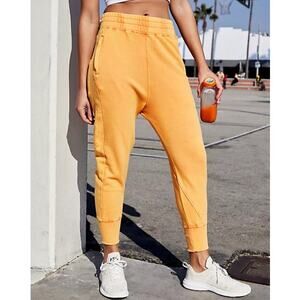 Free People Movement June Bug Jogger Sweatpants Harem Slouchy Orange Medium